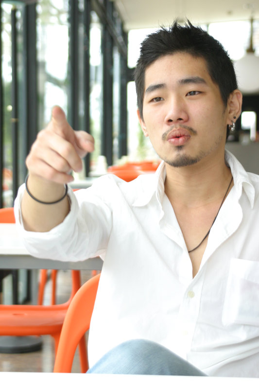 台中20號倉庫藝術特區藝術村2006-2009年橘園經營時期咖啡館藝廊聊天表情系列攝影邀請聊天表情20070311攝影照片88