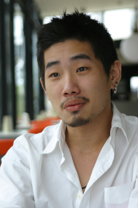 台中20號倉庫藝術特區藝術村2006-2009年橘園經營時期咖啡館藝廊聊天表情系列攝影邀請聊天表情20070311攝影照片100