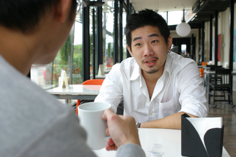 台中20號倉庫藝術特區藝術村2006-2009年橘園經營時期咖啡館藝廊聊天表情系列攝影邀請聊天表情20070311攝影照片156