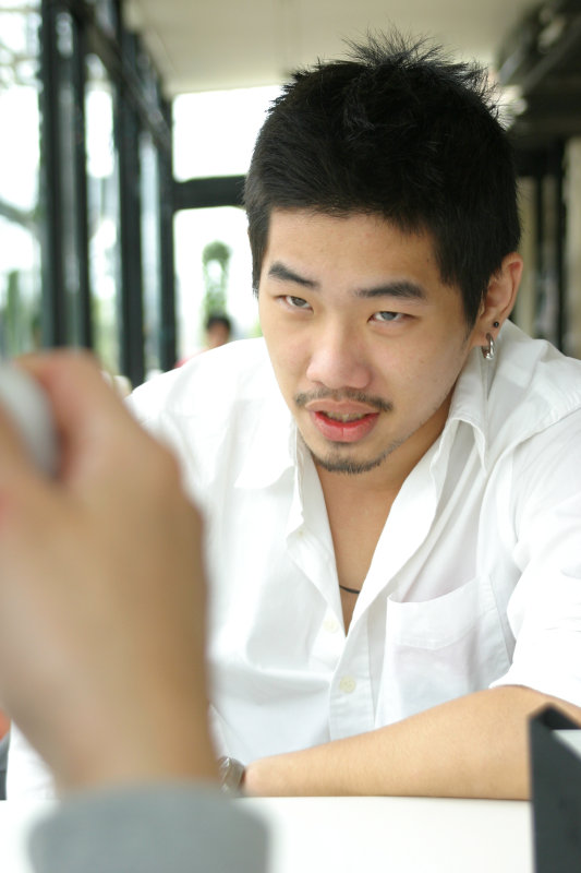 台中20號倉庫藝術特區藝術村2006-2009年橘園經營時期咖啡館藝廊聊天表情系列攝影邀請聊天表情20070311攝影照片158