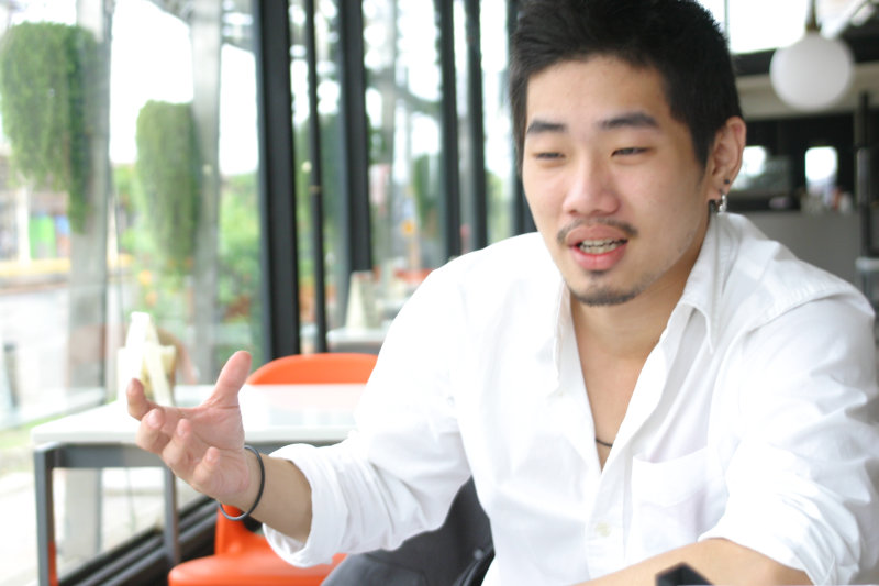 台中20號倉庫藝術特區藝術村2006-2009年橘園經營時期咖啡館藝廊聊天表情系列攝影邀請聊天表情20070311攝影照片162