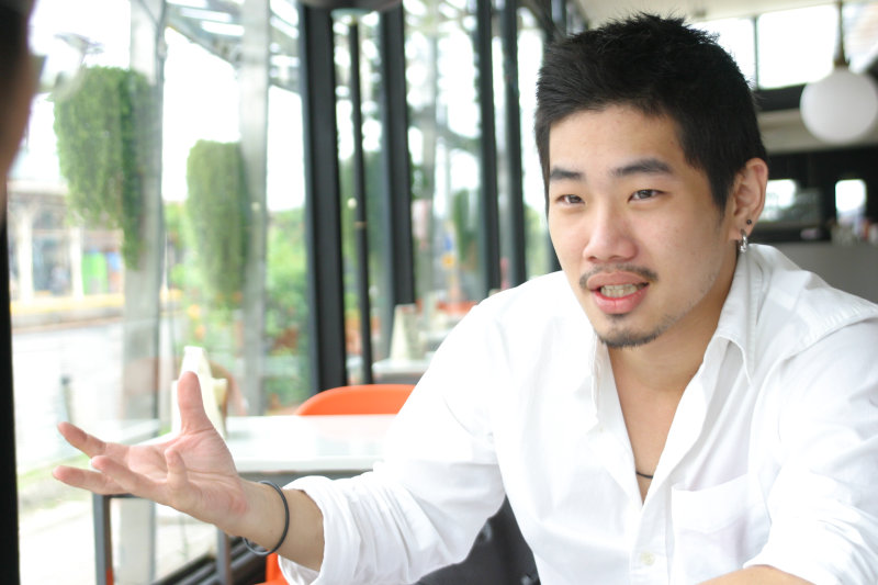 台中20號倉庫藝術特區藝術村2006-2009年橘園經營時期咖啡館藝廊聊天表情系列攝影邀請聊天表情20070311攝影照片163