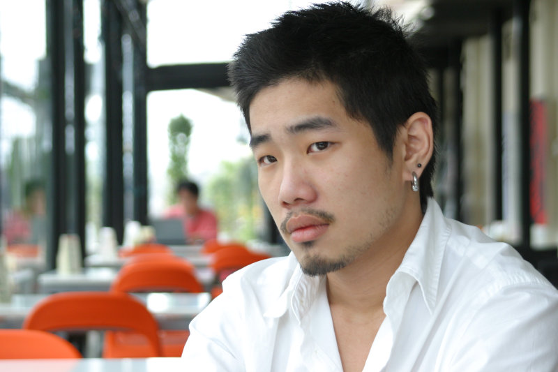 台中20號倉庫藝術特區藝術村2006-2009年橘園經營時期咖啡館藝廊聊天表情系列攝影邀請聊天表情20070311攝影照片170