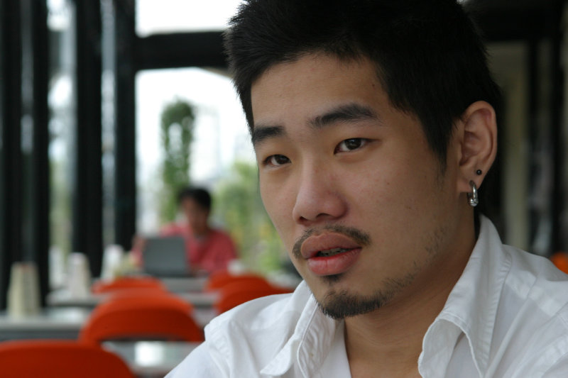 台中20號倉庫藝術特區藝術村2006-2009年橘園經營時期咖啡館藝廊聊天表情系列攝影邀請聊天表情20070311攝影照片171