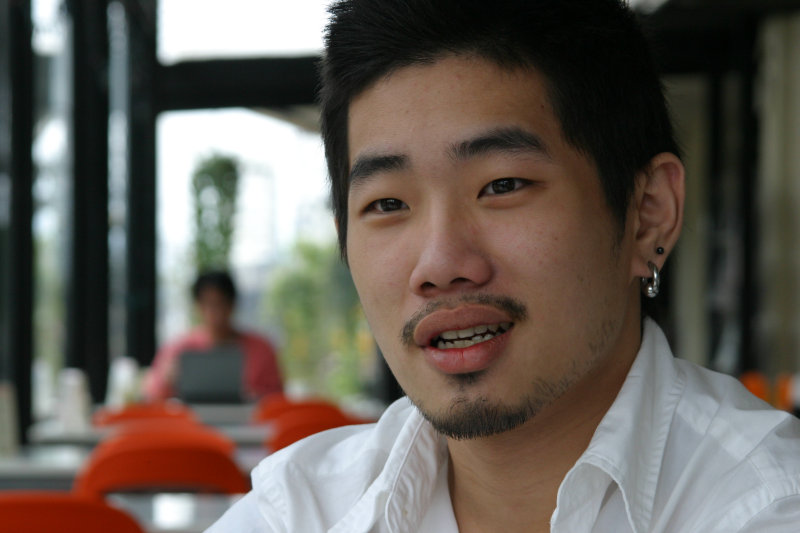 台中20號倉庫藝術特區藝術村2006-2009年橘園經營時期咖啡館藝廊聊天表情系列攝影邀請聊天表情20070311攝影照片172