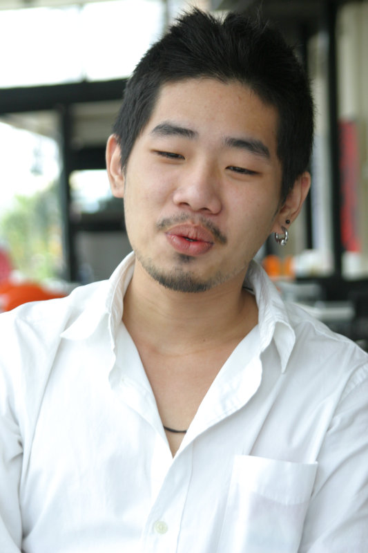 台中20號倉庫藝術特區藝術村2006-2009年橘園經營時期咖啡館藝廊聊天表情系列攝影邀請聊天表情20070311攝影照片183