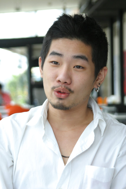 台中20號倉庫藝術特區藝術村2006-2009年橘園經營時期咖啡館藝廊聊天表情系列攝影邀請聊天表情20070311攝影照片186