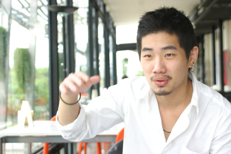 台中20號倉庫藝術特區藝術村2006-2009年橘園經營時期咖啡館藝廊聊天表情系列攝影邀請聊天表情20070311攝影照片191