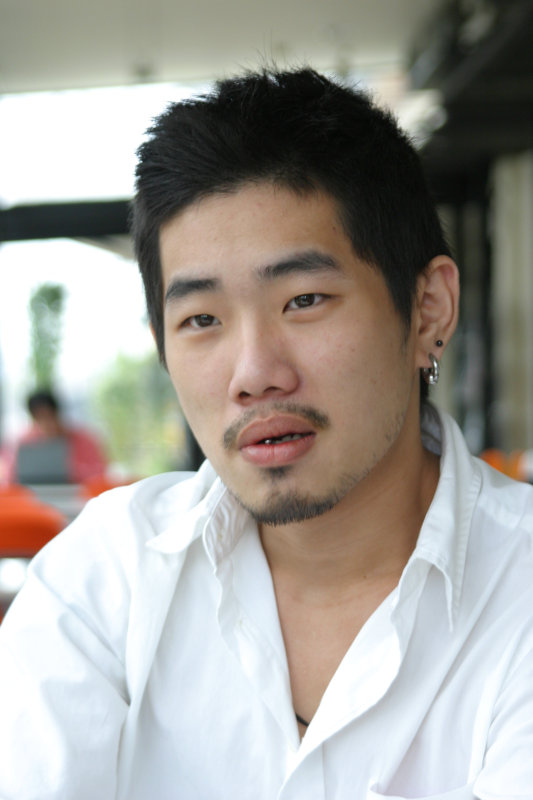 台中20號倉庫藝術特區藝術村2006-2009年橘園經營時期咖啡館藝廊聊天表情系列攝影邀請聊天表情20070311攝影照片195