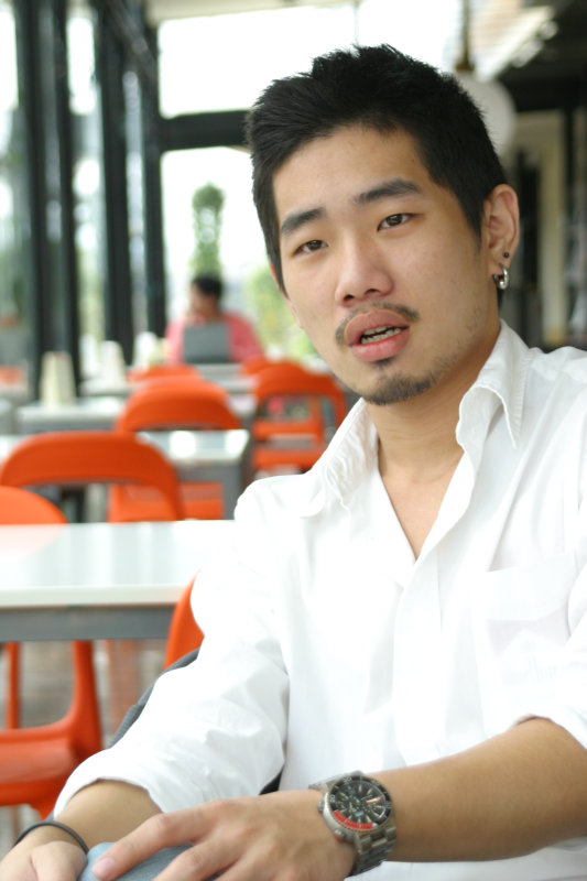 台中20號倉庫藝術特區藝術村2006-2009年橘園經營時期咖啡館藝廊聊天表情系列攝影邀請聊天表情20070311攝影照片208