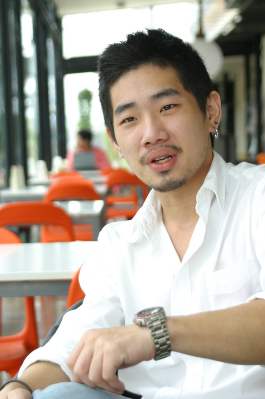 台中20號倉庫藝術特區藝術村2006-2009年橘園經營時期咖啡館藝廊聊天表情系列攝影邀請聊天表情20070311攝影照片209