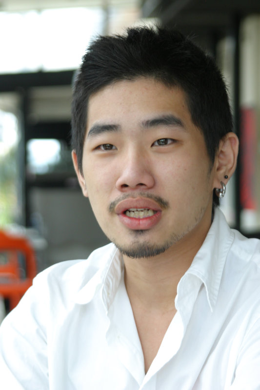 台中20號倉庫藝術特區藝術村2006-2009年橘園經營時期咖啡館藝廊聊天表情系列攝影邀請聊天表情20070311攝影照片215