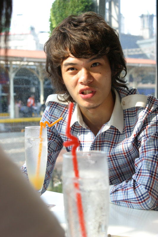 台中20號倉庫藝術特區藝術村2006-2009年橘園經營時期咖啡館藝廊聊天表情系列攝影邀請聊天表情20070428攝影照片7