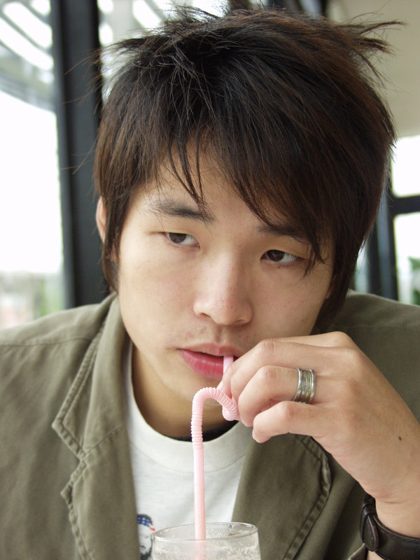 台中20號倉庫藝術特區藝術村2006-2009年橘園經營時期咖啡館藝廊聊天表情系列攝影邀請小明20060917攝影照片13