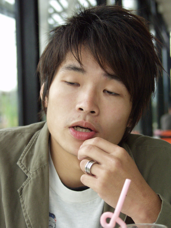 台中20號倉庫藝術特區藝術村2006-2009年橘園經營時期咖啡館藝廊聊天表情系列攝影邀請小明20060917攝影照片65