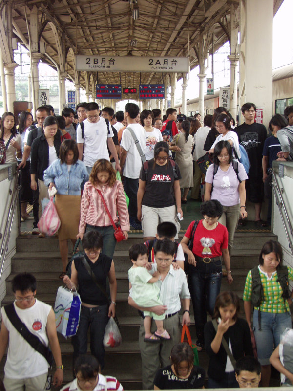 台灣鐵路旅遊攝影台中火車站月台景物篇2002攝影照片11