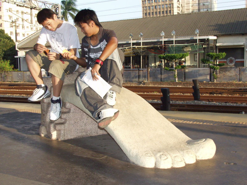 台灣鐵路旅遊攝影台中火車站月台景物篇大腳拍照邀請20060924攝影照片11