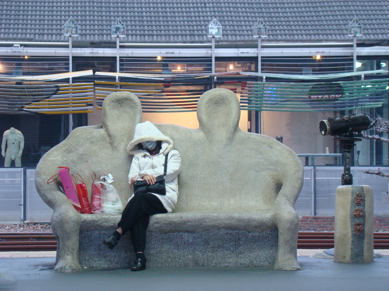 台灣鐵路旅遊攝影台中火車站月台景物篇公共藝術-大同國小美術班-偶然與巧合-III區攝影照片140