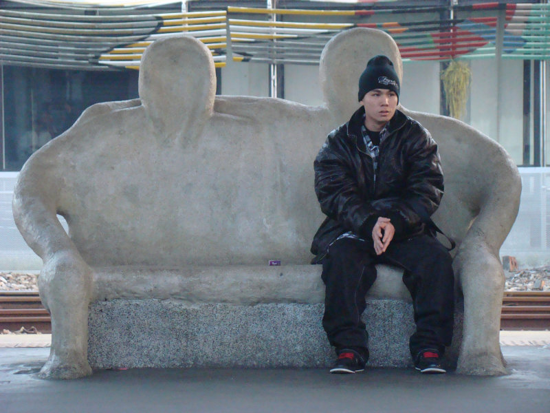 台灣鐵路旅遊攝影台中火車站月台景物篇公共藝術-大同國小美術班-偶然與巧合-II區攝影照片72