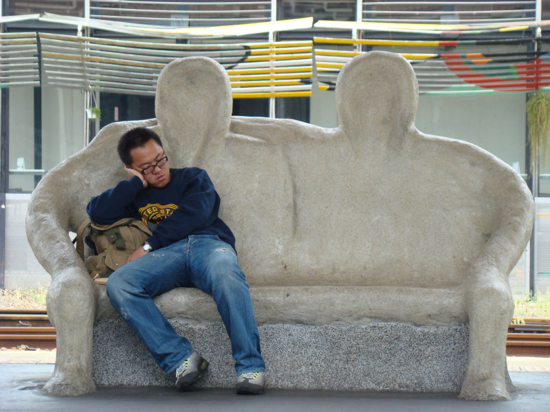 台灣鐵路旅遊攝影台中火車站月台景物篇公共藝術-大同國小美術班-偶然與巧合-II區攝影照片285