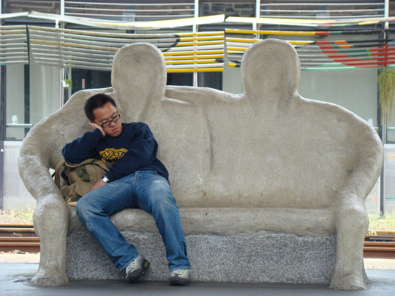 台灣鐵路旅遊攝影台中火車站月台景物篇公共藝術-大同國小美術班-偶然與巧合-II區攝影照片286