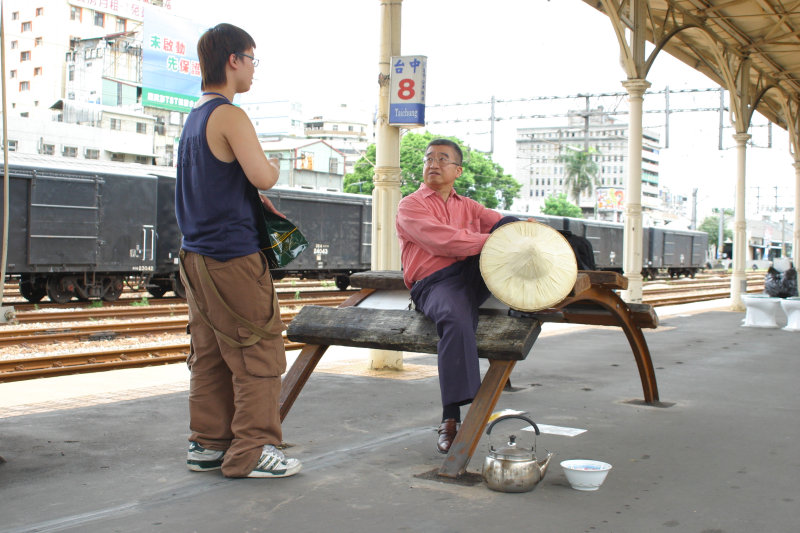 台灣鐵路旅遊攝影台中火車站月台景物篇公共藝術-林維訓-鐵道星情攝影照片13