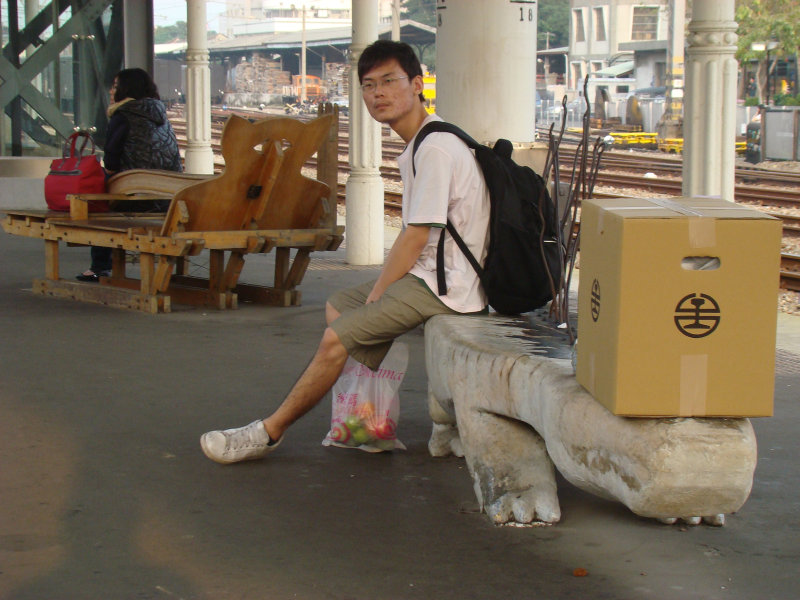 台灣鐵路旅遊攝影台中火車站月台景物篇公共藝術-王振瑋-鱷魚攝影照片16