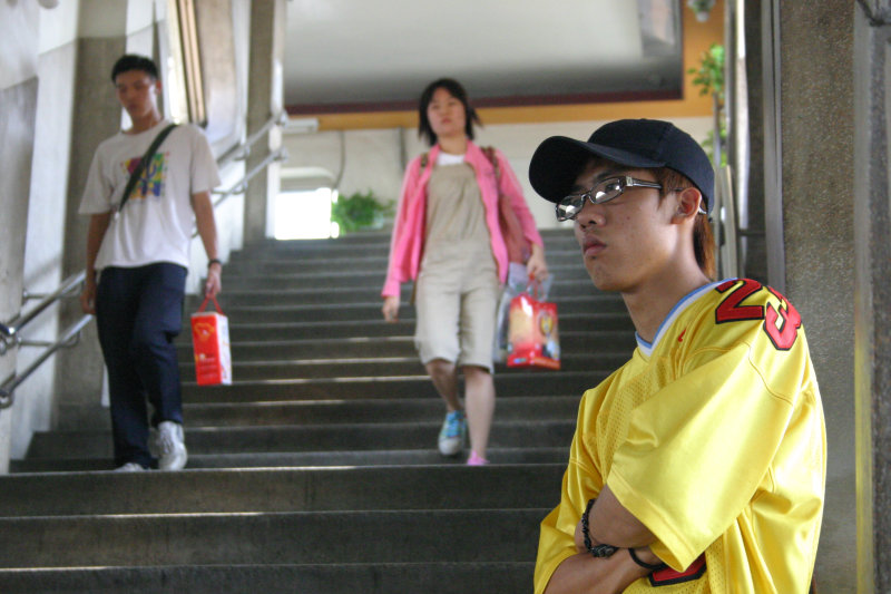 台灣鐵路旅遊攝影彰化火車站月台旅客2005年攝影照片22
