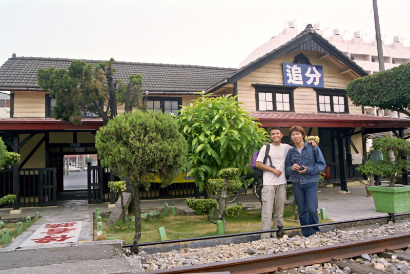 台灣鐵路旅遊攝影追分火車站月台攝影照片34