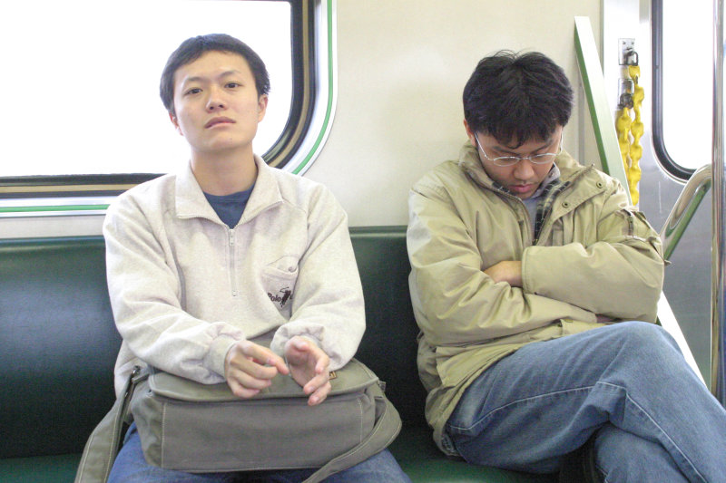 台灣鐵路旅遊攝影電車-區間車旅客特寫2006攝影照片3