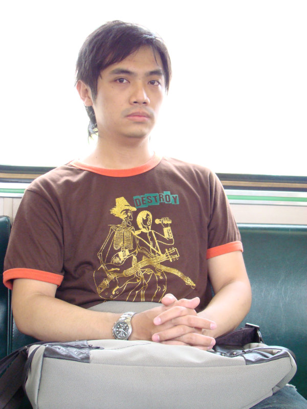 台灣鐵路旅遊攝影電車-區間車旅客特寫2007攝影照片72