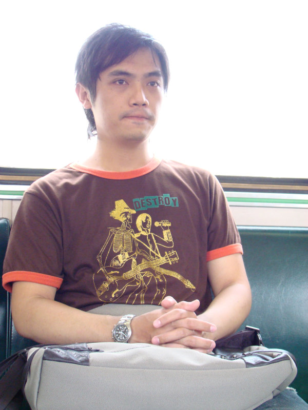 台灣鐵路旅遊攝影電車-區間車旅客特寫2007攝影照片74
