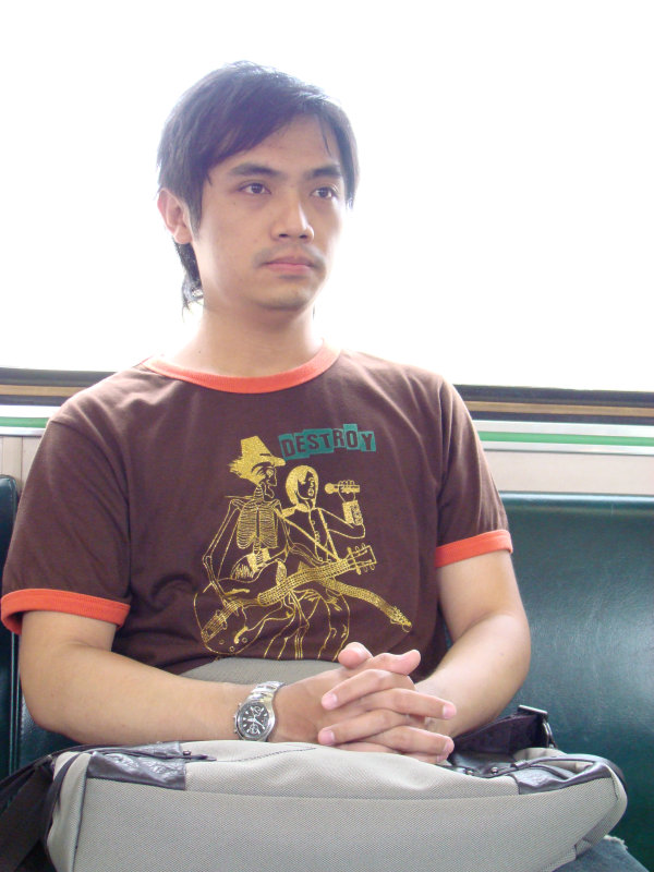 台灣鐵路旅遊攝影電車-區間車旅客特寫2007攝影照片75