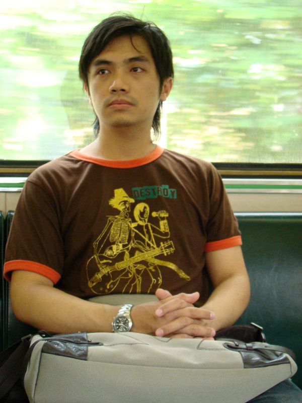 台灣鐵路旅遊攝影電車-區間車旅客特寫2007攝影照片78