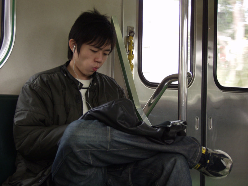 台灣鐵路旅遊攝影電車-區間車旅客特寫2007攝影照片169