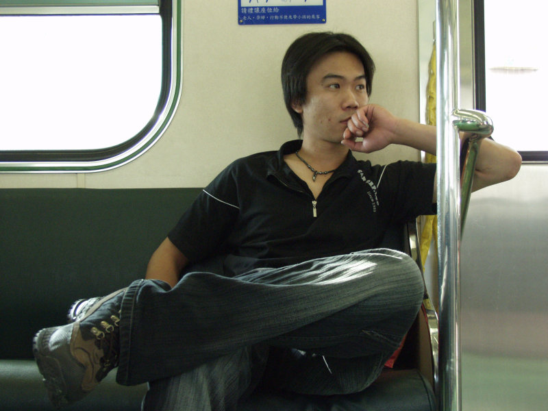 台灣鐵路旅遊攝影電車-區間車旅客特寫2007攝影照片213