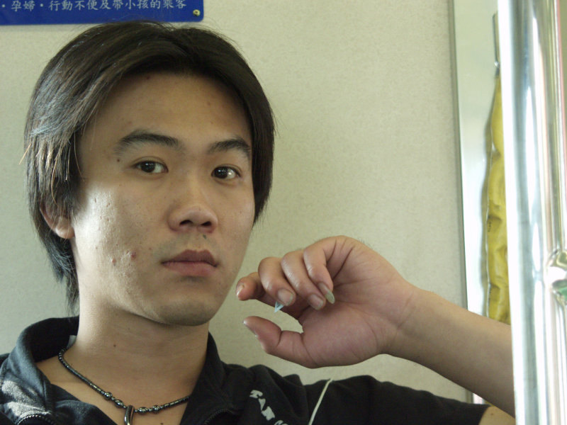 台灣鐵路旅遊攝影電車-區間車旅客特寫2007攝影照片218