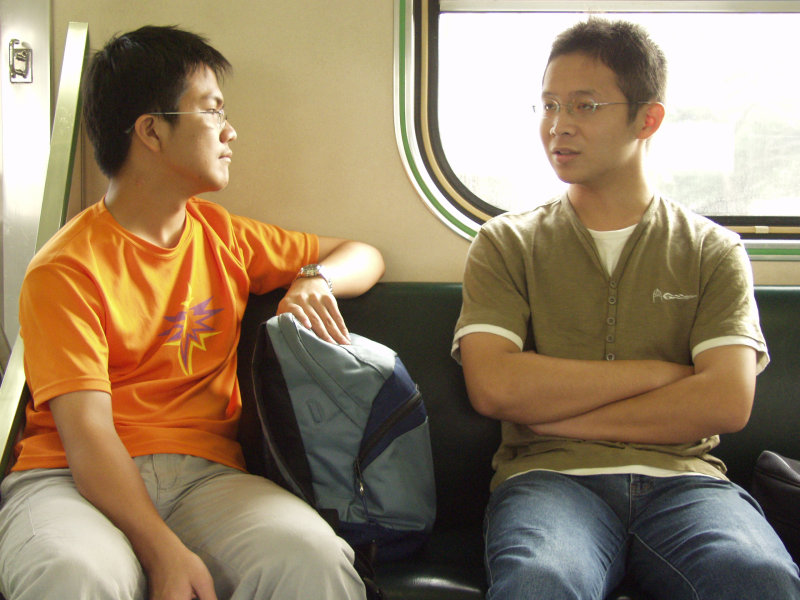 台灣鐵路旅遊攝影街拍帥哥交談的旅客2004-12-06(2)攝影照片11