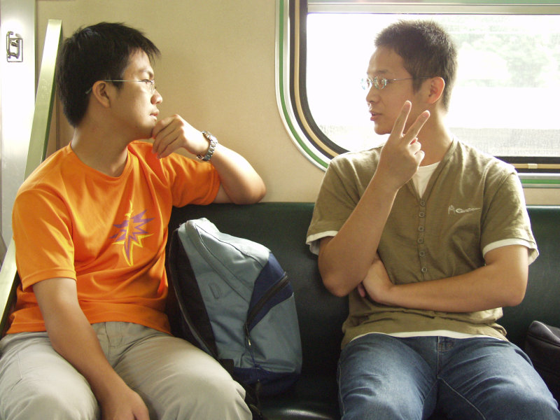 台灣鐵路旅遊攝影街拍帥哥交談的旅客2004-12-06(2)攝影照片13