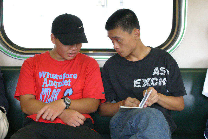 台灣鐵路旅遊攝影街拍帥哥對話旅客(1)2005-07-31攝影照片5