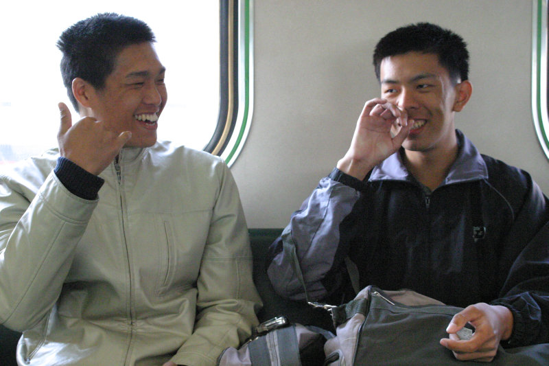 台灣鐵路旅遊攝影街拍帥哥對話的旅客2005-01-16(3)攝影照片20