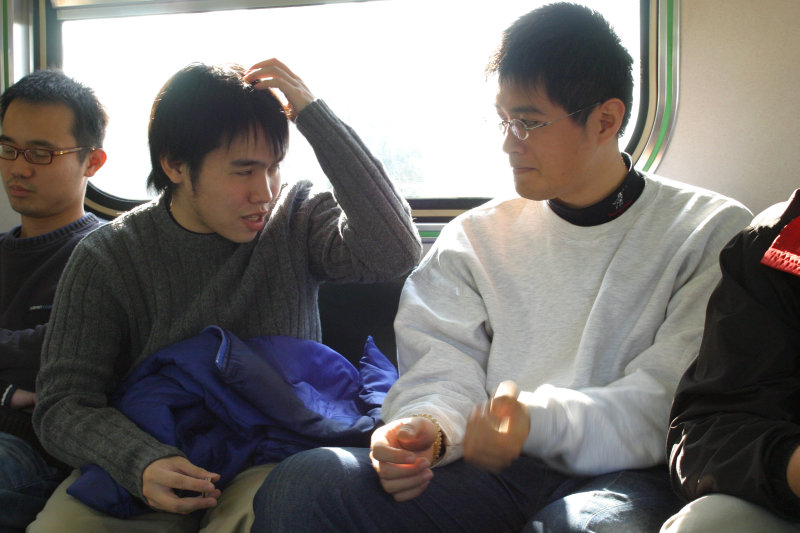 台灣鐵路旅遊攝影街拍帥哥藝文表演2005-01-23攝影照片33