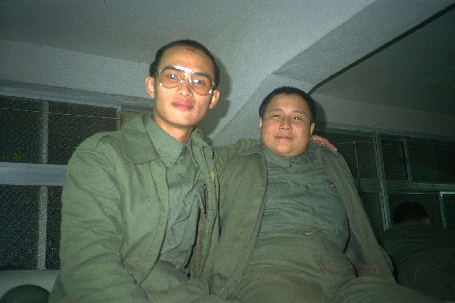 帥哥照片九條好漢在一班成功嶺大專集訓