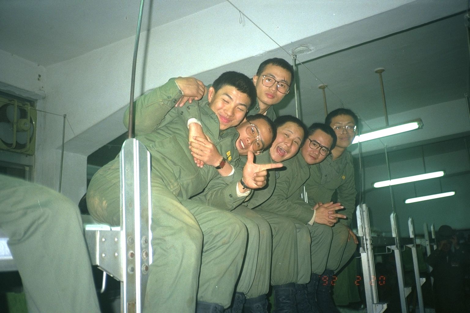帥哥照片九條好漢在一班成功嶺大專集訓