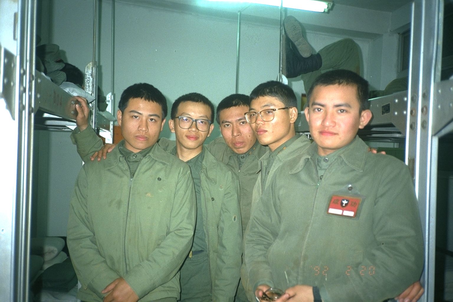 帥哥照片九條好漢在一班成功嶺大專集訓