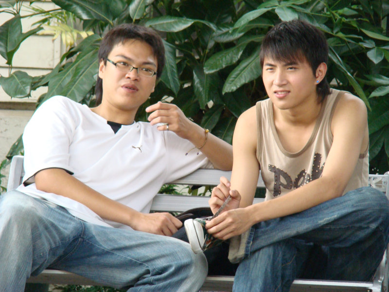 月台交談旅客2007台中火車站台灣鐵路旅遊攝影