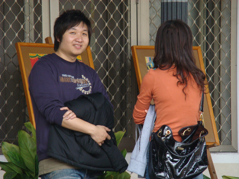 月台交談旅客2009台中火車站台灣鐵路旅遊攝影