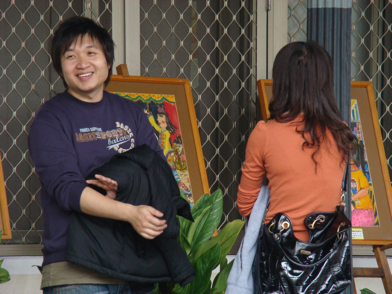 月台交談旅客2009台中火車站台灣鐵路旅遊攝影