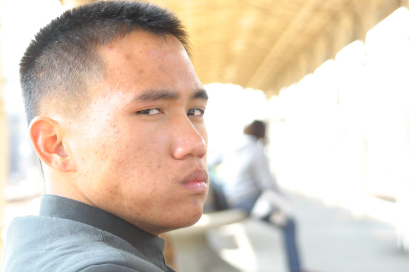 月台旅客2005年台中火車站台灣鐵路旅遊攝影