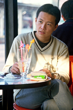 夕陽下的對話咖啡廳攝影拍照2000年至2003年橘園經營時期台中20號倉庫藝術特區藝術村